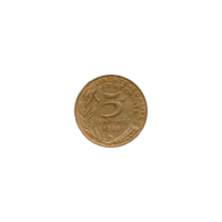Preview 5 centimes, 1985 reverse