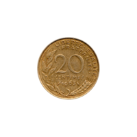 Preview 20 centimes, 1963 reverse