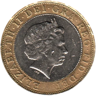 Preview 2 Pounds, 2008 obverse