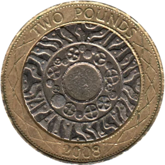 Preview 2 Pounds, 2008 reverse