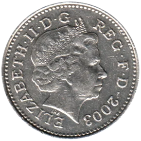 Preview 10 pence, 2003 obverse
