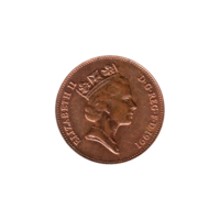 Preview 2 pence, 1991 obverse