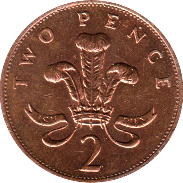 2 pence, 1991 Reverse