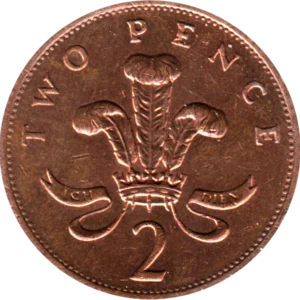 Preview 2 pence, 1991 reverse