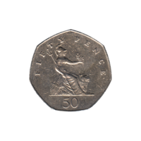 Preview 50 pence, 1982 reverse