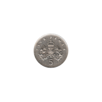Preview 5 pence, 1991 reverse