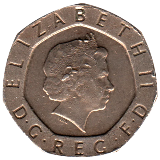 20 pence, 1998 Obverse