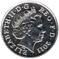 Preview 5 pence, 2011 obverse
