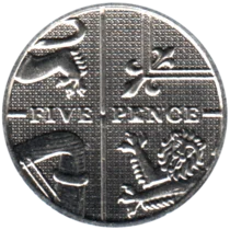 Preview 5 pence, 2011 reverse