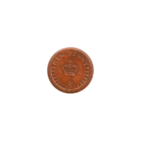 Preview ½ penny, 1973 reverse