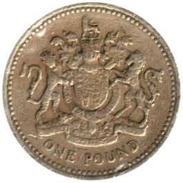 Preview 1 Pound, 1983 reverse