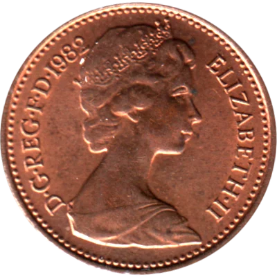 Preview ½ penny, 1982 obverse