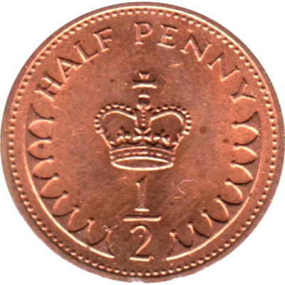 ½ penny, 1982 Reverse