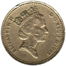 Preview 1 Pound, 1995 obverse
