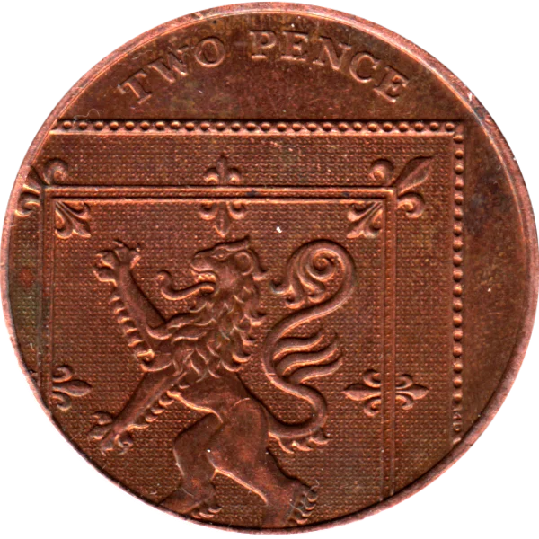 2 pence, 2016 Reverse
