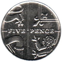 Preview 5 pence, 2014 reverse