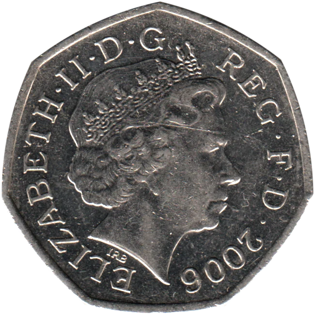 50 pence, 2006 Obverse