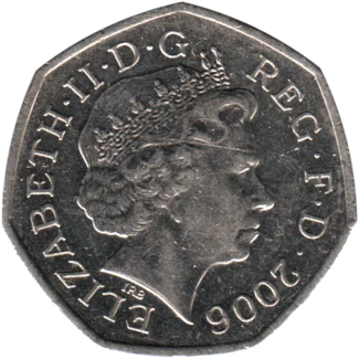 Preview 50 pence, 2006 obverse