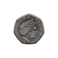 Preview 50 pence, 1998 obverse