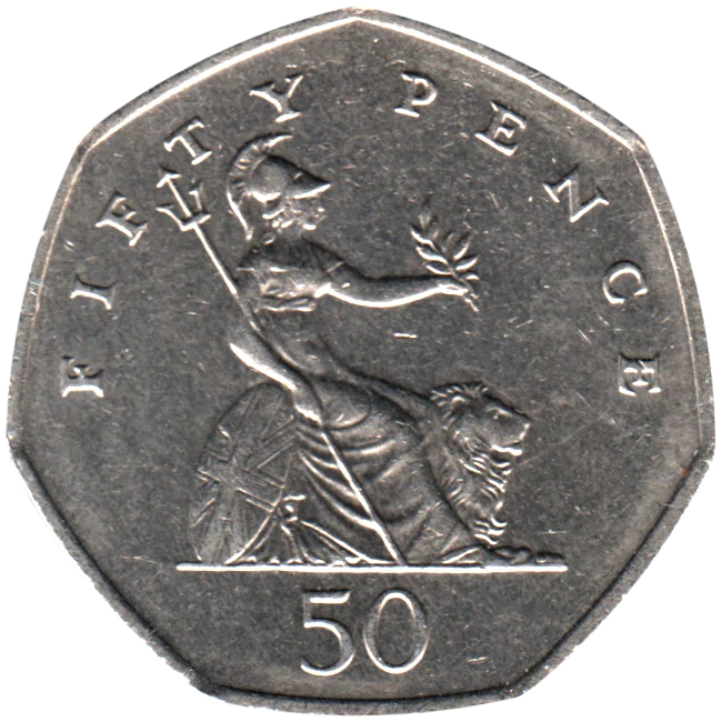 50 pence, 1998 Reverse
