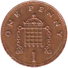 Preview 1 penny, 1991 reverse