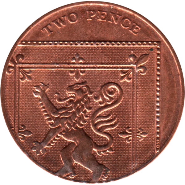 2 pence, 2015 Reverse