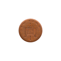 Preview 1 penny, 1977 reverse