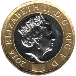 Preview 1 Pound, 2016 obverse