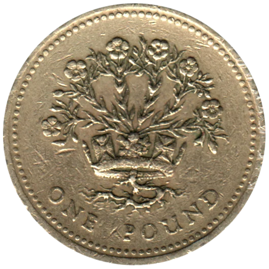 1 Pound, 1991 Reverse