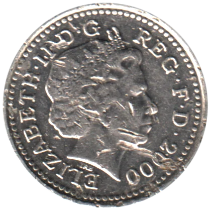 5 pence, 2000 Obverse