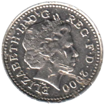 Preview 5 pence, 2000 obverse
