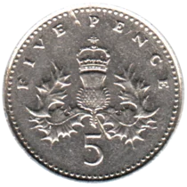 Preview 5 pence, 2000 reverse