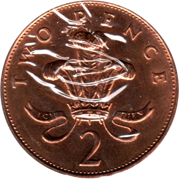 2 pence, 1987 Reverse