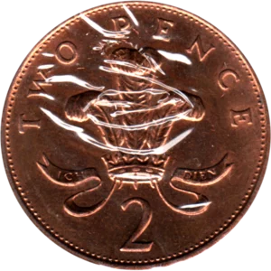 Preview 2 pence, 1987 reverse