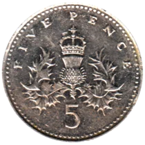 Preview 5 pence, 2003 reverse