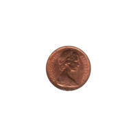 Preview ½ penny, 1976 obverse