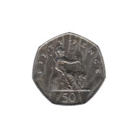 Preview 50 pence, 2001 reverse
