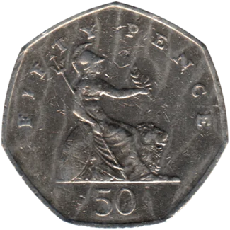 Preview 50 pence, 2001 reverse