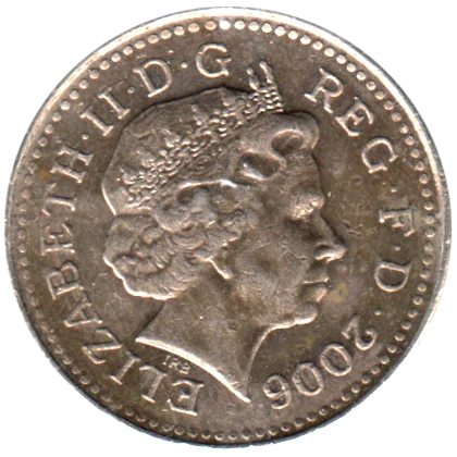 5 pence, 2006 Obverse
