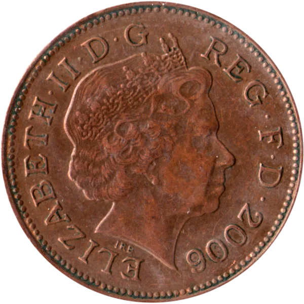 2 pence, 2006 Obverse