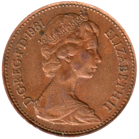 1 penny, 1981 Obverse