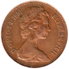 Preview 1 penny, 1981 obverse