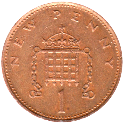 1 penny, 1981 Reverse