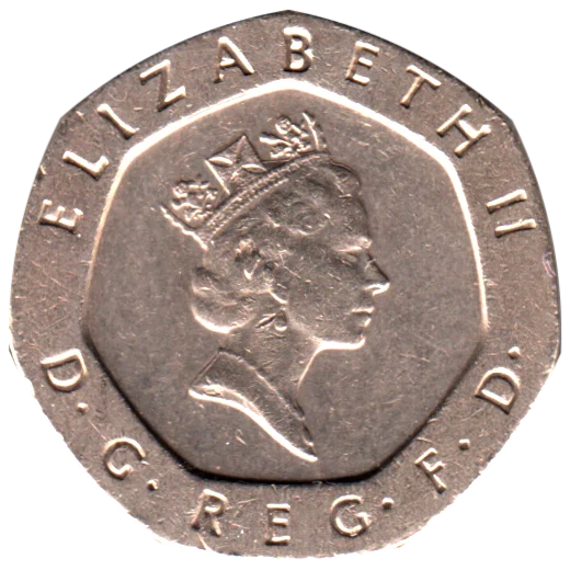 20 pence, 1987 Obverse
