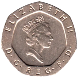 Preview 20 pence, 1987 obverse