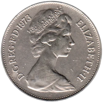 Preview 10 pence, 1973 obverse