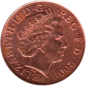 Preview 2 pence, 2009 obverse