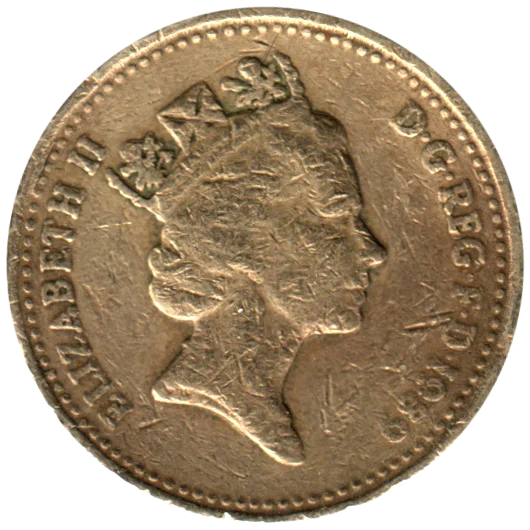 1 Pound, 1989 Obverse
