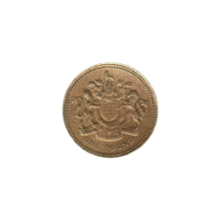 Preview 1 Pound, 1989 reverse