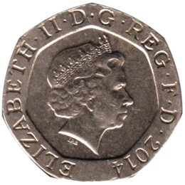Preview 20 pence, 2014 obverse